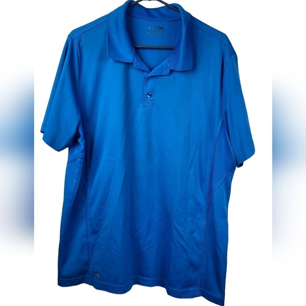 Men's FILA SPORT GOLF Athletic-Fit Pro Core Performance Polo Shirt Blue Aster XL